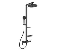 Ideal Standard ALU+ - Conjunto de ducha con mezclador, diámetro 26 cm, 2 chorros, negro seda BD584XG