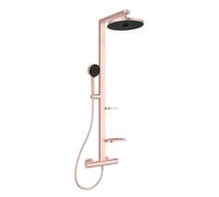 Ideal Standard ALU+ - Conjunto de ducha con termostato, diámetro 26 cm, 2 chorros, rosado BD583RO