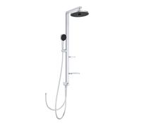 Ideal Standard ALU+ - Conjunto de ducha sin grifo, diámetro 26 cm, 2 chorros, plata BD585SI