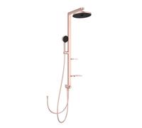 Ideal Standard ALU+ - Conjunto de ducha sin grifo, diámetro 26 cm, 2 chorros, rosado BD585RO