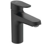 Ideal Standard ALU+ - Grifo de lavabo con desagüe ClickClack, BlueStart, negro seda BE130XG