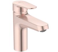 Ideal Standard - Alu+ Mezclador de lavabo, 120 mm proyección de chorro, Enderezador de flujo, ahorro de agua, tecnología Blue Start, sistema de arranque sin llave, elementos básicos de aluminio, Rosé