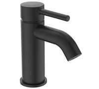 Ideal Standard CeraLine - Grifo de lavabo, con desagüe, negro BC193XG