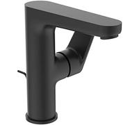 Ideal Standard BC703XG Cerafine O BlueStart - Grifo de lavabo con botón de tirador, color negro, diseño moderno y elegante