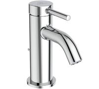 Ideal Standard BD845AA Ceraline Nuovo - Grifo de lavabo con desagüe, grifo de baño con caño para lavabo, ahorro de agua, cromado