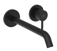 Ideal Standard Ceraline Nuovo - Grifo empotrado de lavabo, montaje de 2 orificios, negro seda BD848XG