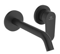 Ideal Standard Cerafine Nuovo - Grifo empotrado de lavabo, montaje de 2 orificios, negro seda BD776XG