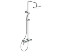 Ideal Standard Cerafine O - Conjunto de ducha con grifo, diámetro 20 cm, 1 chorro, cromo BC750AA
