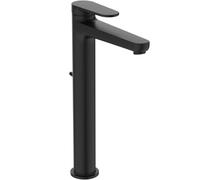 Ideal Standard Cerafine Nuovo - Grifo de lavabo, con desagüe, BlueStart, negro seda BD774XG