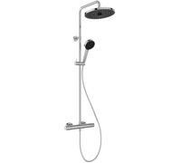 Ideal Standard CeraTherm - Conjunto de ducha con termostato, diámetro 26 cm, 2 chorros, cromo A7210AA