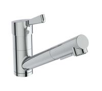 Ideal Standard Ceralife - Grifo de fregadero con ducha extraíble, BlueStart, cromo BE245AA
