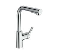 Ideal Standard Ceralife - Grifo de fregadero con ducha extraíble, cromo BE244AA