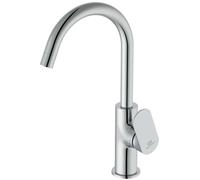 Ideal Standard Ceralife O - Grifo de lavabo, con caño giratorio y desagüe Click-Clack, cromo BE016AA