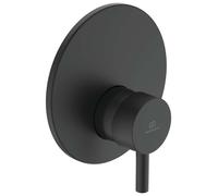 Ideal Standard CeraLine - Grifo empotrado de ducha con 1 salida, negro A7388XG