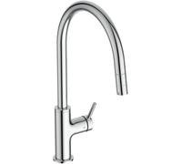 Ideal Standard Ceraline Nuovo - Grifo de cocina alto ND cromado | Grifo de ahorro de agua, alcachofa de ducha con 1 función, orientable 360°, sistema de montaje rápido EasyFix+