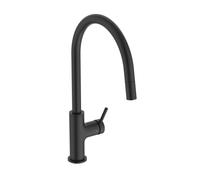 Ideal Standard Ceraline Nuovo - Grifo de fregadero con caño extraíble, negro seda BE268XG