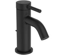Ideal Standard Ceraline Nuovo - Grifo de lavabo, con desagüe, BlueStart, negro seda BD756XG