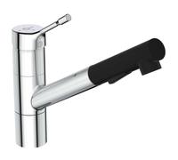 Ideal Standard Ceralook - Grifo de cocina con ducha extraíble, BlueStart, cromo BC297AA