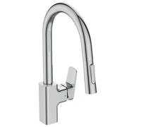 Ideal Standard CeraPlan - Grifo de fregadero con ducha extraíble, BlueStart, cromo BD338AA