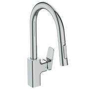 Ideal Standard CeraPlan - Grifo de fregadero con ducha extraíble, BlueStart, cromo BD338AA