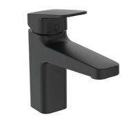 Ideal Standard CeraPlan - Grifo de lavabo, con desagüe, BlueStart, negro seda BD228XG