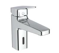 Ideal Standard Ceraplan iX - Grifo de lavabo híbrido, con caño ClickClack, accionado por pilas, cromo BD283AA