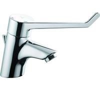Ideal Standard CeraPlus - Grifo de seguridad para lavabo con juego de desagüe (palanca de control de 180 mm), cromo B8219AA