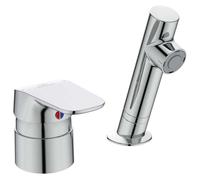 Ideal Standard CeraSprint - Grifo monomando de lavabo para peluquería, cromo A5727AA