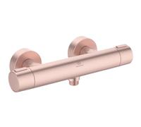 Ideal Standard Ceratherm Alu+ Monomando ducha exterior, Fabricado con un 100% de aluminio reciclado, ahorra agua y energía, función de termostato y protección contra quemaduras - Rosa (292x105x72 mm)
