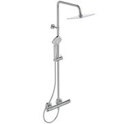 Ideal Standard Ceratherm conjunto de ducha a pared con termostato con rociador con efecto lluvia cromo A7240AA