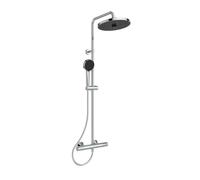 Ideal Standard CeraTherm - Conjunto de ducha con termostato, diámetro 26 cm, 2 chorros, cromo A7210AA