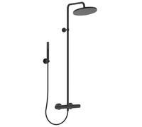 Ideal Standard CeraTherm - Conjunto de ducha T25 con termostato, 30 cm, 1 chorro, negro BC748XG