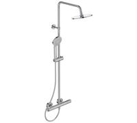 Ideal Standard CeraTherm - Conjunto de ducha T50 con termostato, 20 cm, 3 chorros, cromo A7225AA