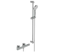 Ideal Standard CeraTherm - Conjunto de ducha T50 con termostato, 3 chorros, cromo A7218AA