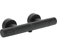 Ideal Standard Ceratherm grifo para ducha a pared con termostato negro A7201XG