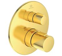 Ideal Standard CeraTherm - Grifo termostático empotrado de ducha, Brushed Gold A5813A2