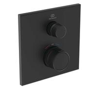 Ideal Standard CeraTherm Navigo - Grifo termostático empotrado para ducha, negro sedoso A7301XG