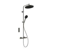 Ideal Standard Ceratherm T125+ - Conjunto de ducha con termostato, diámetro 30 cm, 3 chorros, gris magnético A7689A5