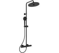 Ideal Standard - Ceratherm T25, columna de ducha con termostático externo, kit completo con mezclador de ducha, negro seda