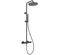 Ideal Standard Ceratherm T25 - Conjunto de ducha con termostato, diámetro 25 cm, negro seda A8489XG