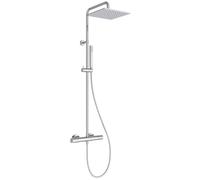 Ideal Standard Ceratherm T25 M Sistema de ducha, Cabezal de ducha ahorrador de agua (12 l/min) con protección contra quemaduras y función termostato - Cromo (315x505.5x1117 mm)