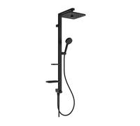 Ideal Standard CeraTwist ALU+ - Conjunto de ducha sin grifo, 26x26 cm, 2 chorros, negro seda BE213XG