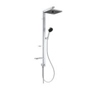 Ideal Standard CeraTwist ALU+ - Conjunto de ducha sin grifo, 26x26 cm, 2 chorros, plateado BE213SI