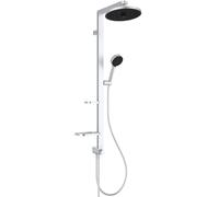 Ideal Standard Conjunto de ducha Alu+ BD585SI – rociador efecto lluvia 26 cm, 2 chorros, cromo