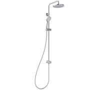 Ideal Standard Ceratwist T20 Sistema de ducha, cabezal de ducha de bajo consumo para combinar con grifería, cabezal de ducha con chorros de agua variables, cromado (148x461x1119 mm)