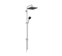 Ideal Standard Ceratwist T25+ - Conjunto de ducha sin grifería, 26x26 cm, 2 chorros, cromo BE237AA
