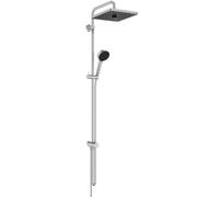 Ideal Standard Ceratwist T25+ Sistema de ducha, Para combinar con accesorios de montaje en superficie o codos de conexión a pared, ahorrando agua - Cromo (221x501x1119 mm)