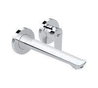 Ideal Standard Connect Air - Grifo de lavabo empotrado, caño 23 cm, instalación de 2 orificios, cromo A7009AA