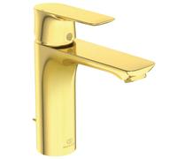 Ideal Standard Connect Air - Grifo de lavabo Grande con desagüe, Brushed Gold A7053A2