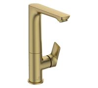 Ideal Standard Connect Air - Grifo de lavabo Slim con caño giratorio y desagüe, Brushed Gold A7020A2